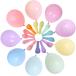 BEISHIDA 100 Pack 10 Inch Pastel Balloons Spring Rainbow Colors, Macaron As