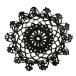 BIBITIME 1PC Handmade Crochet Lace Doily 11.8 inches to 13.8 inches Kitchen