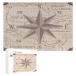 jarenap Compass,15.7x11in Wooden Picture Puzzle for Adults,Compass Central