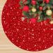 Christmas?Tree?Skirt?Red 46 Inches Velvet Sequins Tree Skirts Christmas Hal