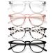 BOSSWIN Blue Light Blocking Glasses for women/men - 4Pack Computer Reading/
