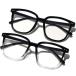 GFUIARA Blue Light Blocking Glasses for Women Men,Fashion Square Blue Block
