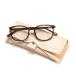 FONHCOO Blue Light Blocking Glasses Fashion Round TR90 Frame Transparent Ey