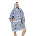 SZCMSM Oversized Hoodie Blanket Sweatshirt,Wearable Blanket for Adult Women