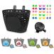 Noviko Kids Bike Basket Boy Bicycle Handlebar Basket with Bell Wheel Spokes