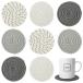 8 Pcs Absorbent Drink Coasters, 4 Styles Handmade BOHO Woven Coasters for C