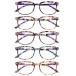 STASTEND 5 Pack Reading Glasses Blue Light Blocking for Women,Computer Read