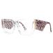 VOOGLAM Rectangle Blue Light Glasses for Women Men Computer Office with Tre