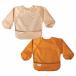 Heywood Tiny Twinkle Mess Proof Baby Bib, 2 Pack Long Sleeve Bib Outfit, Wa