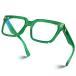 VISOONE Rectangle TR90 Blue Light Blocking Glasses Computer Glasses with Pr
