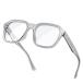 VISOONE TR90 Square Frame Blue Light Blocking Glasses Fashion Computer Eyew