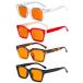 Eyekepper 4 Pack Ladies Computer Glasses Oversized Square Design Blue Light