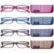 Madison Avenue 4 Pack Multicolor Blue Light Blocking Reading Glasses for Wo