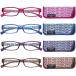 Madison Avenue 4 Pack Multicolor Blue Light Blocking Reading Glasses for Wo