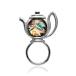 MANZHEN прозрачный стекло Avalon ракушка teapot магнитный брошь магнитный значок очки держатель 
