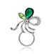 NOUMANDA Fashion Emerald Bow Magnetic Eyeglass Pin Brooch Glasses Spectacle