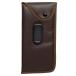 Mens Slip-In Soft Eyeglass Case w/ Belt Clip &amp; Flap in Brown by Calabria