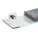 JQK Bathroom Glass Shelf Chrome, Tempered Glass Shower Storage 12 by 5 inch
