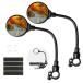 Seelulu Bike Mirror Handlebar Mount, Adjustable Rotatable Bicycle Rear View
