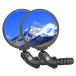 BriskMore Black Convex Rearview Mirrors, 2PCS Adjustable Handlebar Bicycle