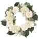 ALLHANA for entranceway lease 16~18 -inch human work spring summer white hydrangea lease French rose flower all season for farm house Home 
