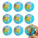 Lohoee 8Pcs Globe Squeeze Balls Mini Globe Stress Ball World Earth Stress B