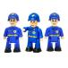 FUNERICA Police Figures - 3 Toy Action Figurines Police Officers Cops - Pol