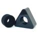 25mm-39mm Hole ABS Injection Molding Triangular Interview Mic Microphone Lo