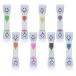 Yuronam 3 Minute Sand Timer Set, 8 Pack Colorful Smiley Hourglass Timers fo