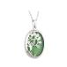  tree. жизнь подвеска зеленый Cat Eye Made In Ireland