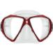 SCUBAPRO Spectra Dive Mask Clear Skirt Silver/Red