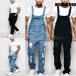  комбинезон мужской комбинезон комбинезон Denim джинсы Denim брюки все в одном повреждение рабочие брюки рабочая одежда модный модный симпатичный весна лето осень 