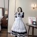  готовая одежда длинный костюм длинный рукав фартук классический Royal meido женский для взрослых Англия способ оборка классический форма кофейня менять оборудование длинный 