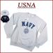 USNA NAVY принт тяжелый to длинный рукав спортивная фуфайка NAVY-004