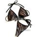  Schic . рисунок sexy T-back бикини купальный костюм (. накладка входить ) Brown .. плавание плавание одежда микро Mini микро Mini раздельный 