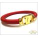  Ferragamo vala браслет красный × Gold металлические принадлежности 