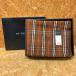 [ used ]BURBERRY LONDON half Kett wool noba check brown group 140×100 [jgg]