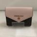 MICHAEL KORS Michael Kors 6 полосный чехол для ключей розовый × Brown [jgg]