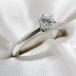 [ б/у ] Tiffany санки tia бриллиантовое кольцо 0.27ct VS1 E платина Pt950 3.3g заключение эксперта есть 