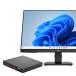 6 месяцев гарантия lenovo ThinkCentre M720q настольный персональный компьютер no. 8 поколение Core i3 миниатюрный стол жидкокристаллический комплект 23.8 -дюймовый широкий HP P24 G4 Windows11 64bit память 8GB