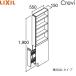 RAS-156R-A/ высококлассный Lixil LIXIL/INAXkre vi высокий шкаф глубина 560 модель промежуток .150 открытый скользящий модель R модель бесплатная доставка 
