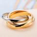  кольцо женский нержавеющая сталь три цвет кольцо роскошь серебряный Gold розовый гол 18KGP женский аксессуары супер-скидка женщина популярный 