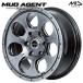 MID MUD AGENT грязь e-jento15 дюймовый 5.5J 6H139.7 +45 металлик серый легкосплавные колесные диски одиночный товар 1 шт. 4шт.@ и больше бесплатная доставка 