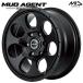 MID MUD AGENT грязь e-jento15 дюймовый 5.5J 6H139.7 +45 semi блеск черный легкосплавные колесные диски одиночный товар 1 шт. 4шт.@ и больше бесплатная доставка 