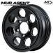  Jimny MID MUD AGENT грязь e-jento16 дюймовый 5.5J 5H139.7 +22 semi блеск черный легкосплавные колесные диски одиночный товар 1 шт. 4шт.@ и больше бесплатная доставка 