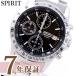  Seiko Spirit наручные часы мужской SBTQ041 хронограф черный SEIKO