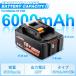 �}�L�^ 18V �o�b�e���[ �݊� Makita �}�L�^�o�b�e���[ 18V 6.0Ah BL1860B LED�c�ʕ\�� �h�΍ޗ��V�F���ƒ������d�r�Z���̗p PSE�F�؍� �֘A�摜1