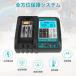 �}�L�^ 18V �o�b�e���[ �݊� Makita �}�L�^�o�b�e���[ 18V 6.0Ah BL1860B LED�c�ʕ\�� �h�΍ޗ��V�F���ƒ������d�r�Z���̗p PSE�F�؍� �֘A�摜5