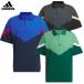  Adidas кручение вязаный большой размер цвет блок короткий рукав Polo JTX78 мужской Golf одежда 2024 осень-зима модель adidas Япония стандартный товар 