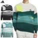  Adidas графика вырез лодочкой свитер JVU98 мужской Golf одежда Golf 2025 осень-зима модель adidas Япония стандартный товар 